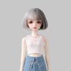 Mini Doll T-shirt Vest Cute Princess Pants Tops Gift Toys Wide Leg Pants for 1/4 BJD 45cm Doll