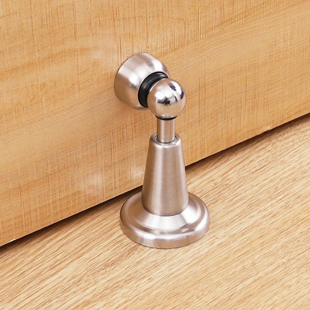 Магнитный дверной упор из нержавеющей стали Магнитный дверной упор-фиксатор Держатель для предотвращения столкновений Дверной присосочный Защитный экран