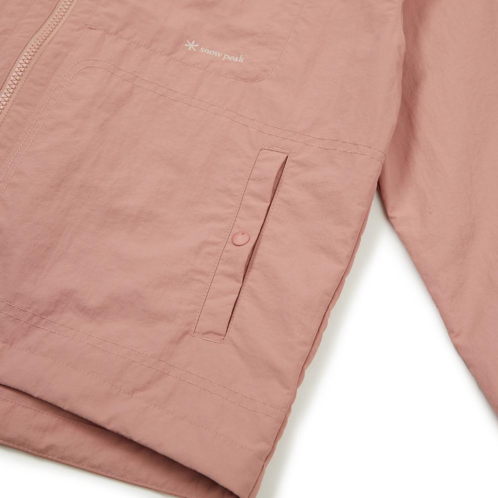 [Snowpeak] Taslan Women's Semi-Crop Windbreaker Coral (S23MWLWB52)