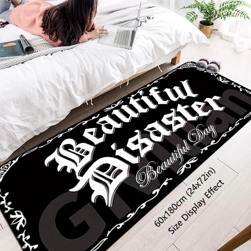 Inside Carpet Black Personality Entrance Doormat Living Room Rugs Foot Carpets Bathroom Rug Floor Mats Non-slip Hallway Mat