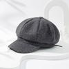 Windproof Beret Hat Cotton Octagonal Newsboy Cap Casual Painter Caps  Men Women