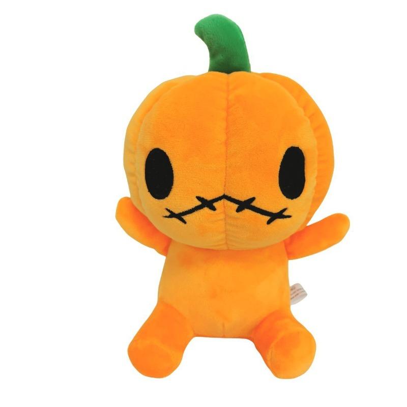 New Cute Halloween Pumpkin Plush Soft Stuffed Doll Pumpkin Character Plush Toy Collectible Birthday Gift Party Decoration