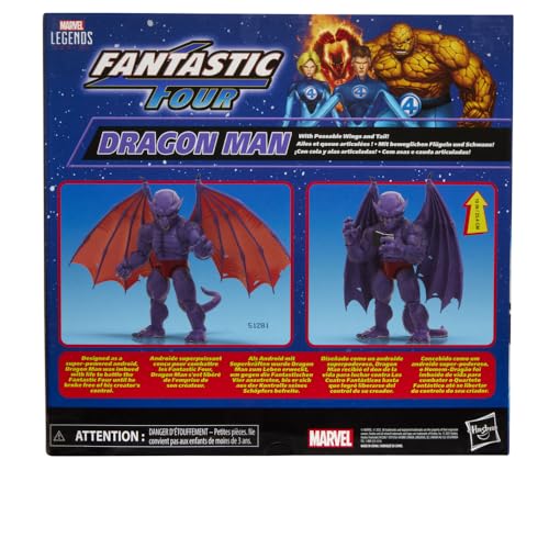 [Эксклюзивно для Amazon.co.jp] Hasbro Серия MARVEL Legends Фантастическая Четверка Человек-Дракон Фантастическая Четверка Комиксы Взрослая Коллекционная Фигурка G0603 Оригинал