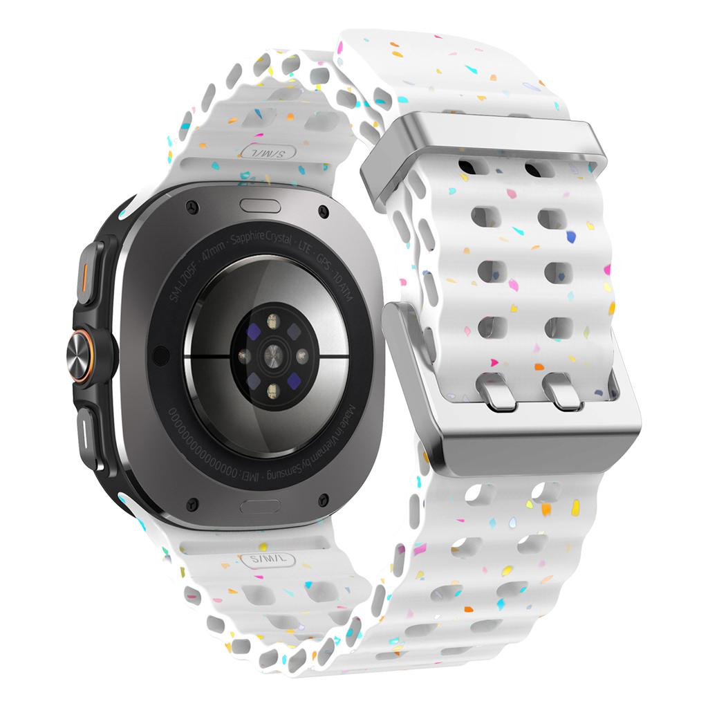 Оригинальный морской ремешок для Samsung Galaxy watch Ultra 47 мм Аксессуары Силиконовый спортивный браслет Ремешок Galaxy watch 7 Ultra