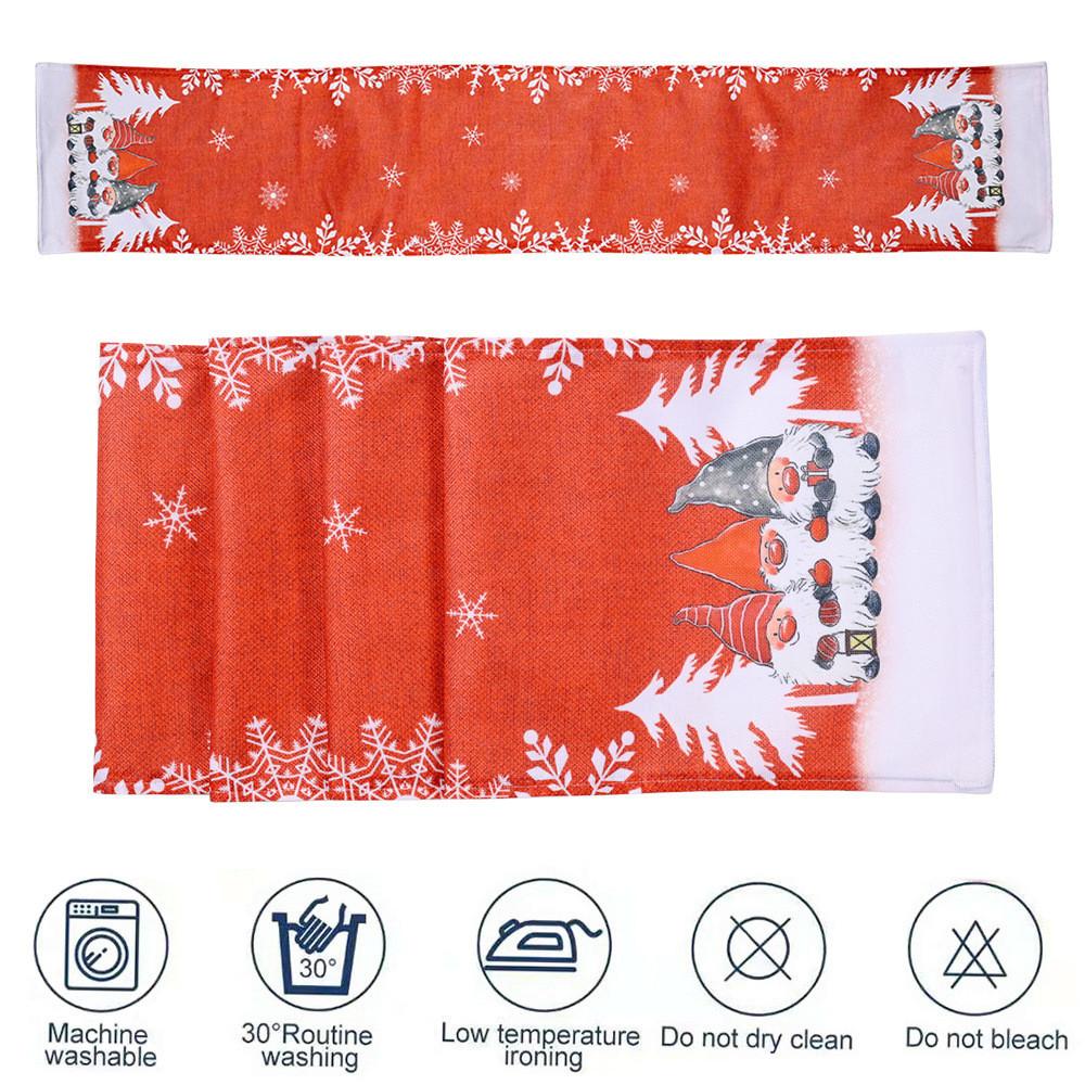 Элегантная праздничная скатерть с восхитительным принтом снежинок и лесного Санты для рождественского торжества