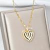 Love Necklace Women'S Light Luxury Design Simple Temperament Trend Micro-Inlaid Collarbone Chain Jewelry