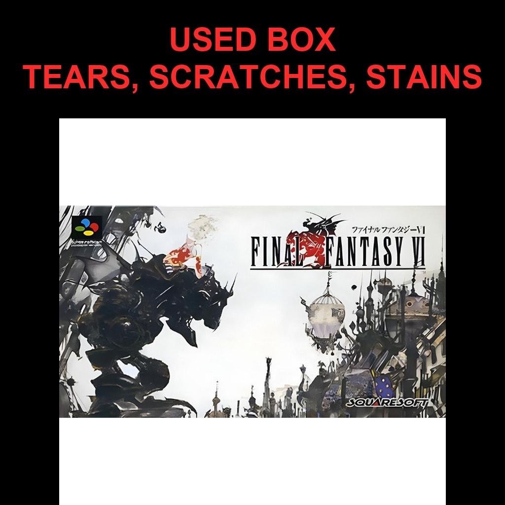 Used Final Fantasy VI (Final Fantasy 6) SFC SNES Super Famicom SHVC-F6 tested working Nintendo RPG Square NTSC-J Super Nintendo Cartridge