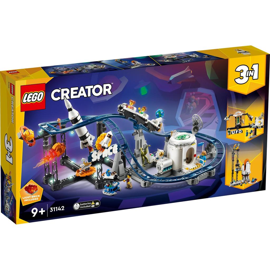 LEGO Creator Expert Space Roller Coaster Toy Present Birthday Block Christmas Boys Girls Children 9 Years Old 10 Years Old 11 Years Old Elementary