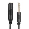 Pure Copper Conductor with Shielding 6.35mm Stereo Male To Female Audio Extension Cable for Sound Card Electric