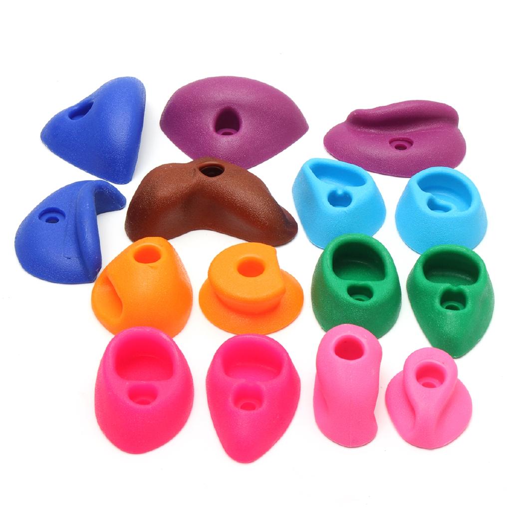 32 шт. Детская стена для лазания Пластиковые камни Захваты для рук и ног Стартовый держатель для камней+Винты