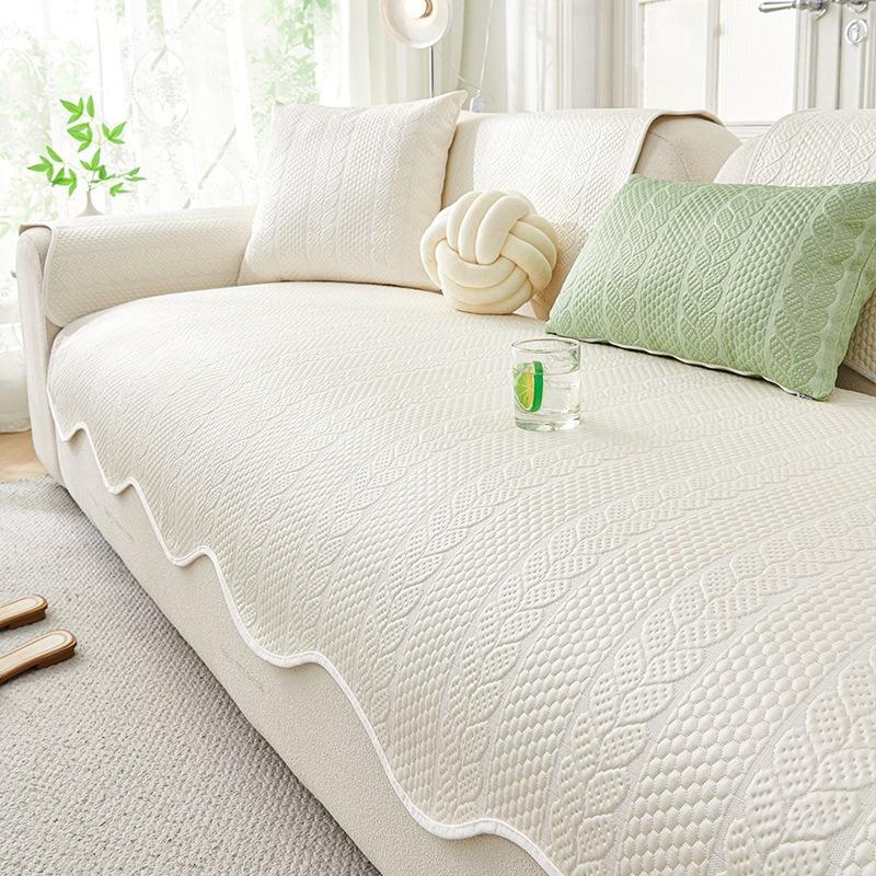 Ice Silk Sofa Cover Irregular Summer Universal Non-Slip Sofa Cushion Cool Feeling Sofa Towel Couch Slipcovers For Living Room