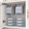 Multi-slot Lid Hanger Crisper Storage Rack, with 5-Slot Partition, Adhesive Wall Mount Anti-Mold Space Saving Organizer Hanger, for Square And