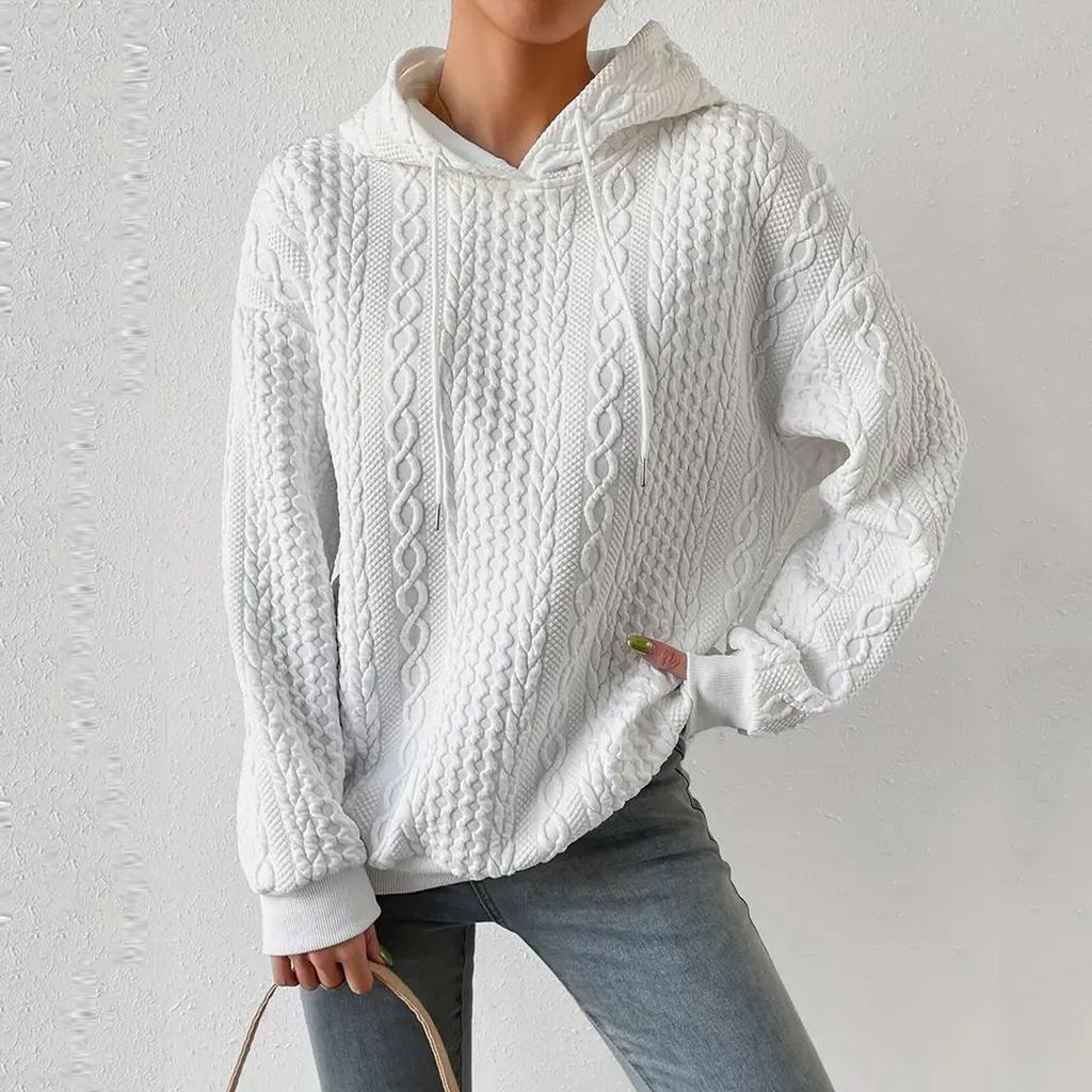 Women's Hoodies Long Sleeve Casual Solid Drawstring Hoodie Sweatshirts For Women Pullover