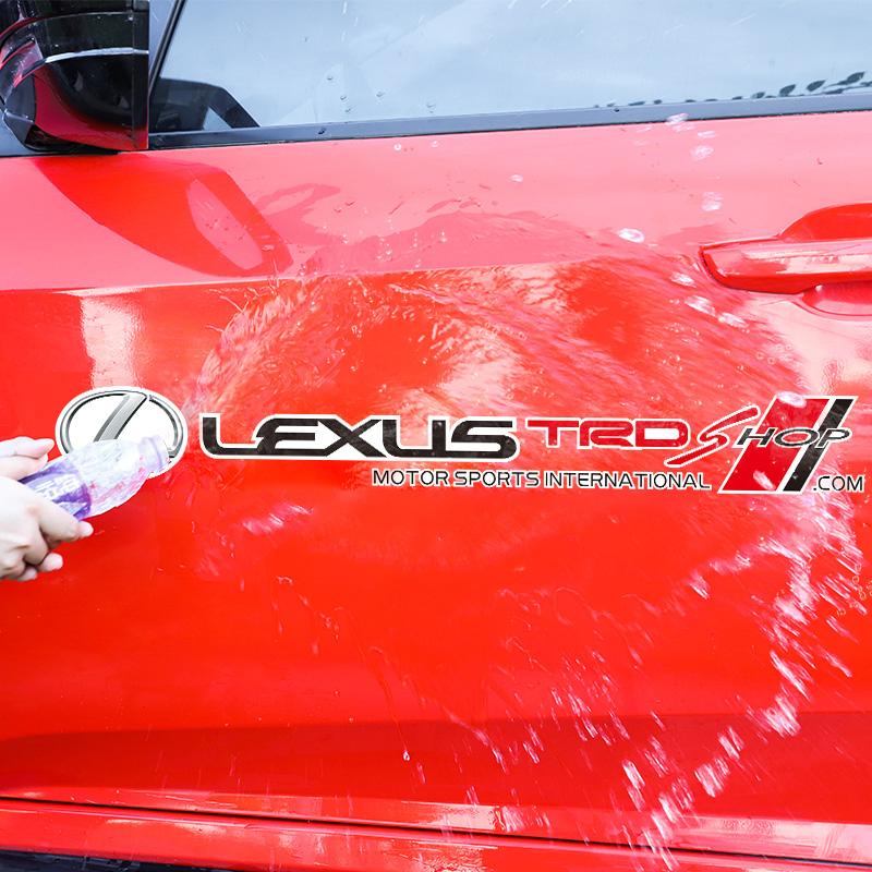 2Pcs Car Body Decal Styling Auto Door Sticker Accessories For Lexus F-SPORT ES RX NX LS UX LM LX GX LC RZ IS CT GS RC HS SC TX