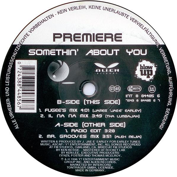 12-дюймовая пластинка PREMIERE - Somethin' About You INT8844856 Blow Up 1996 Германия Танцевальная и электронная музыка Б/у