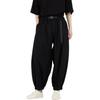 Flannel Wide Loose Casual Pants Unisex Pants Black IP5567