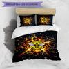 Watford Football Printed 3 Pieces Bedding Set, Comfortable Skin Friendly Bedroom Duvet Cover Set