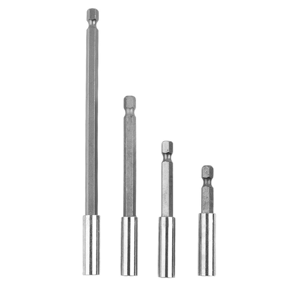 Magnetic Bit Holder Set 60/75/100/150mm Extension Rod 1/4" Hex Shank Set