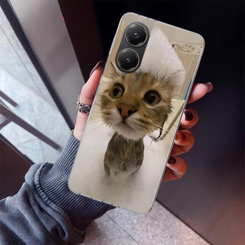 Забавный чехол для телефона с мемами про кошек для Xiaomi Poco X5 X6 X7 Pro F7 Ultra M7 Redmi 15C 15 13C 13 12C 12 10 10C 10A 9 9C 9T 9A Чехол P