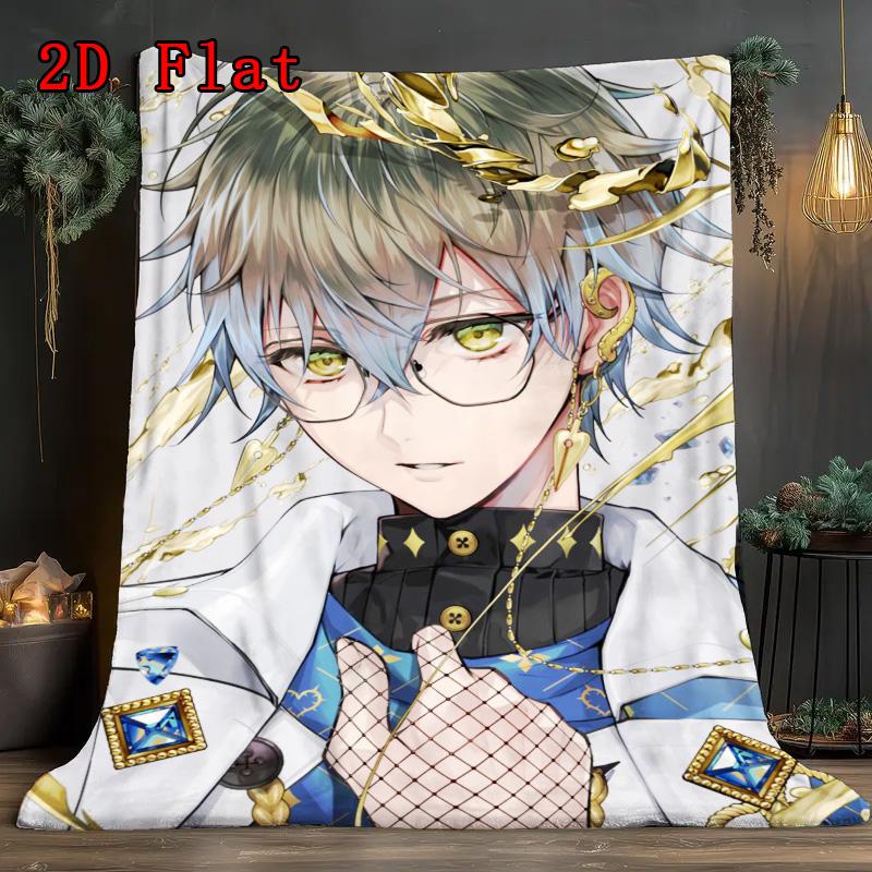 Nijisanji En Luxiem 2D Flat Pattern Flannel Blanket High quality All Seasons Warmth and Comfort Perfect for Christmas Gifts.DMT0925144