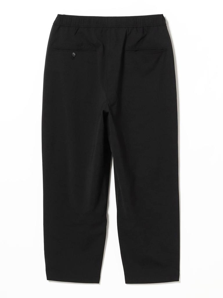 Beams Painter Dry 2-Pleat Easy Pants, Men's, Black, XL, 11241790803