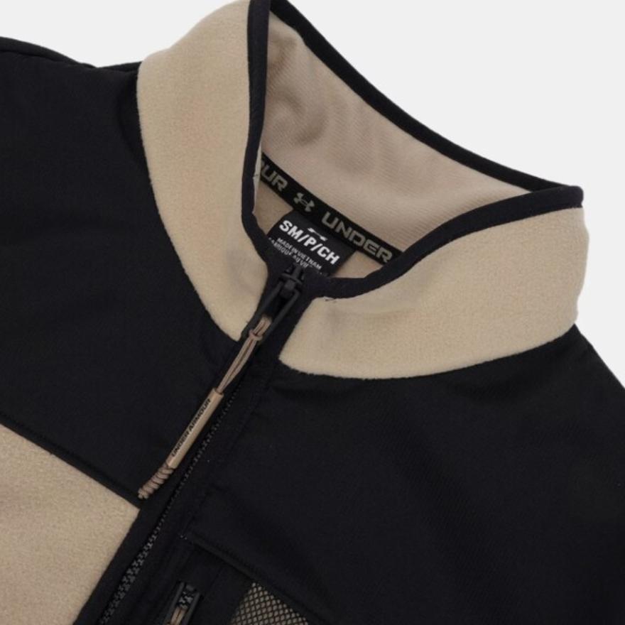 Under Armour Куртка-стойка из микрофлиса Maxx Color Block, мужская куртка Urban-Khaki 1379916-299