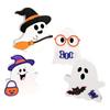 Halloween Ghost Ornaments Wooden Ghost Decorations Spooky Wooden Ghost Halloween Decorations for Table Office Desk
