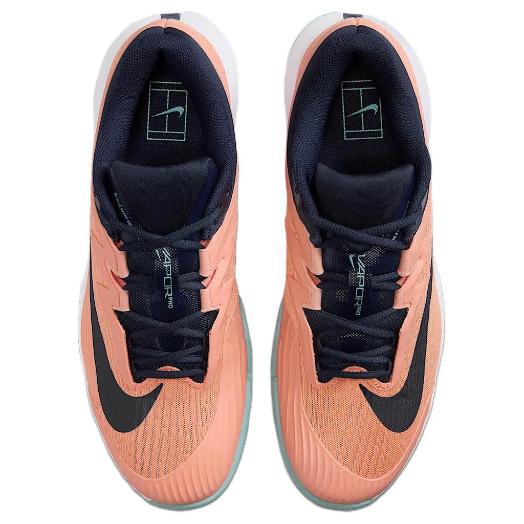 Nike Court Air Zoom Vapor Pro 3 Clay Apricot Agate Obsidian Men Sneakers Orange White Denim-Turquoise HQ6034-800