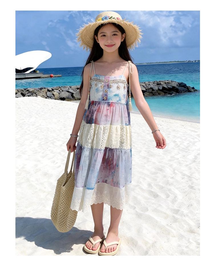Girl's Bohemian Summer Camisole Dress