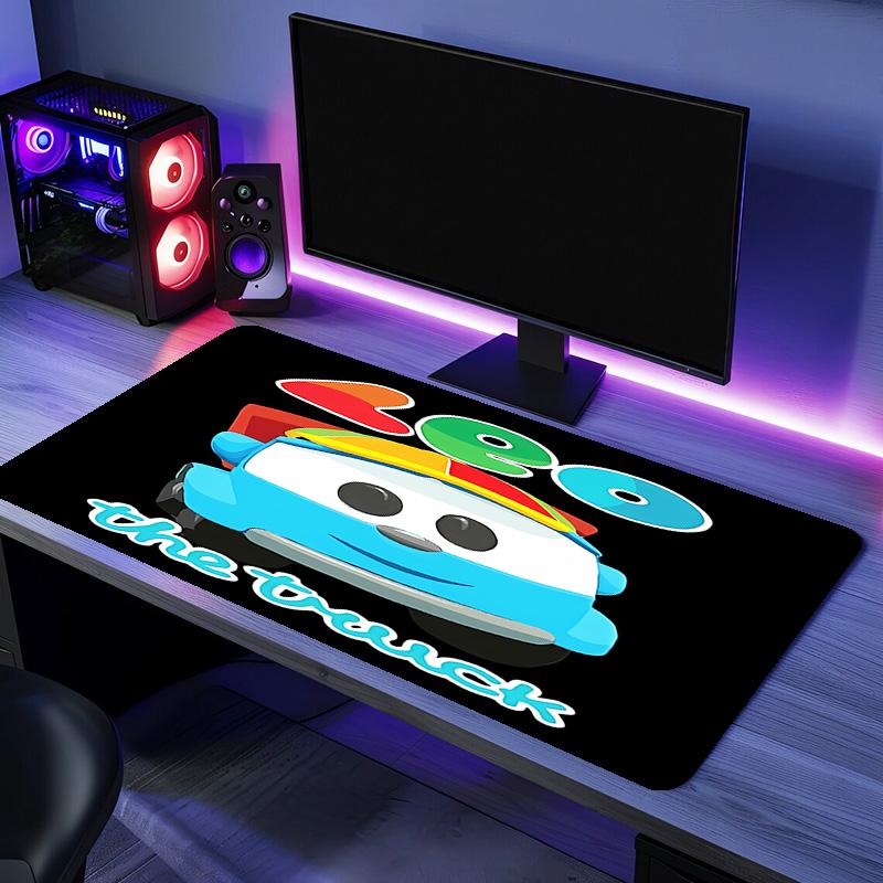 Leo the Truck Mouse Pad - Non-Slip Rubber Base, Smooth Surface for Work,Gaming,Office,And Home Use, Desk Mouse Pad
