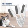 Pet Flea Comb for Dogs & Cats - Dense Tooth Steel Needle for Grooming & Hair Removal