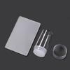 Transparent Nail Stamper with Scraper Silicone Stamp for French Nails Manicuring Kits Nail Art Stamping Tool