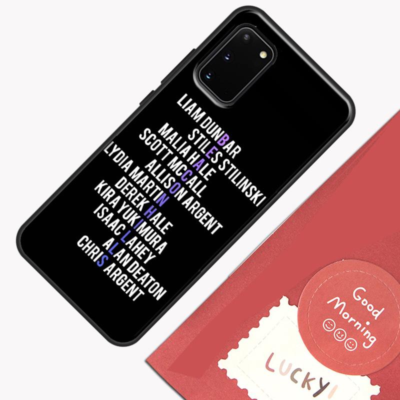 Чехол Teen Wolf Beacon Hills для Samsung Galaxy S22 S21 S23 Ultra Note 20 S8 S9 S10 Note 10 Plus S20 FE Задняя крышка