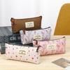 New Pen Bags School Supplies Stationery Bag Pastoral Floral Pencil Case Lovely Canvas