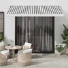 Retractable Awning Anthracite & White 3.5x2.5 m Fabric & Aluminum