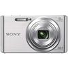 Цифровая камера Sony DSCW830, 20,1 МП, ЖК-экран 2,7 дюйма (Серебряный)