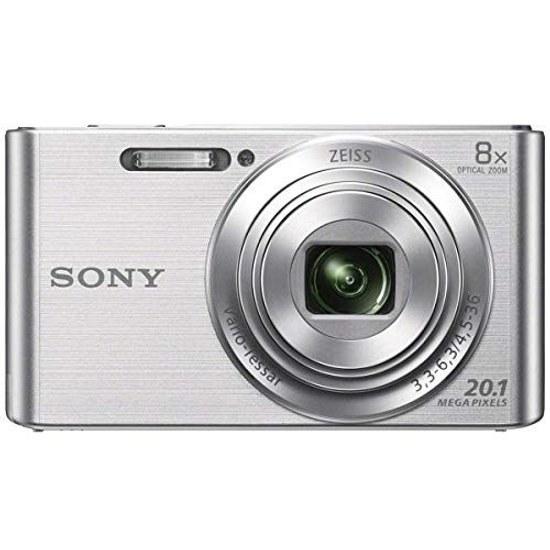 Цифровая камера Sony DSCW830, 20,1 МП, ЖК-экран 2,7 дюйма (Серебряный)