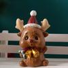 Персонализированное рождественское украшение из смолы Креативная мини-елка Фигурки Санты Снеговика Подходит для школьного магазина