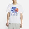 Nike Sportswear Graphic Print Short Sleeve T-Shirt Men Tops White DA0938-100