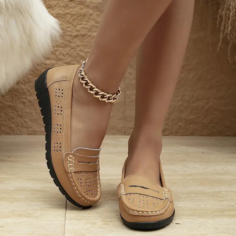 Женские однотонные модные мокасины, легкая обувь с открытой пяткой и мягкой подошвой, удобная обувь для ходьбы с закрытым носком