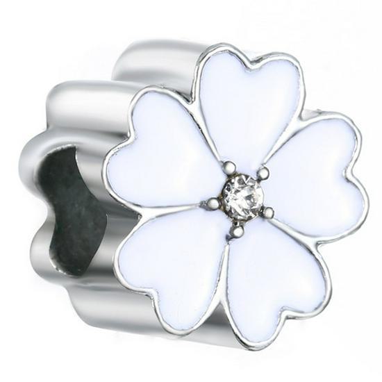 Европейские посеребренные бриллиантовые бусины-разделители для браслетов и ожерелий 2019 года