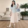 2026 Elegant Fashion Puff Sleeve Top & Tummy Support Skirt Set