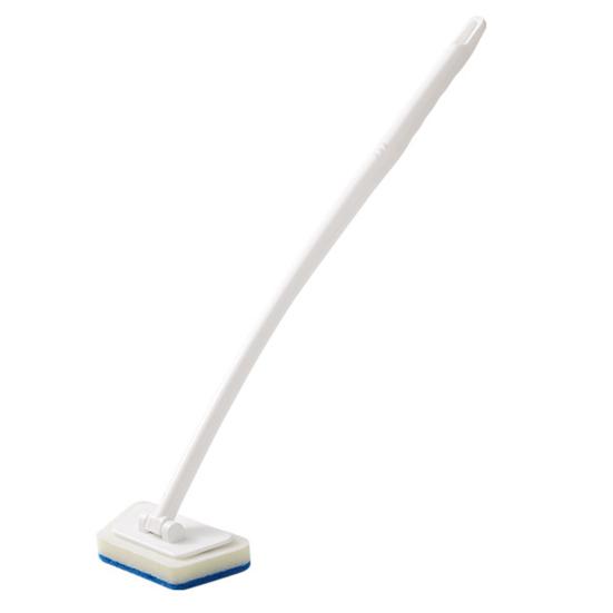Floor Brush Pressable Strong Decontamination 90 Degree Rotation Effortless Cleaning Removable Window Sponge Cleaning Brush for Kitchen