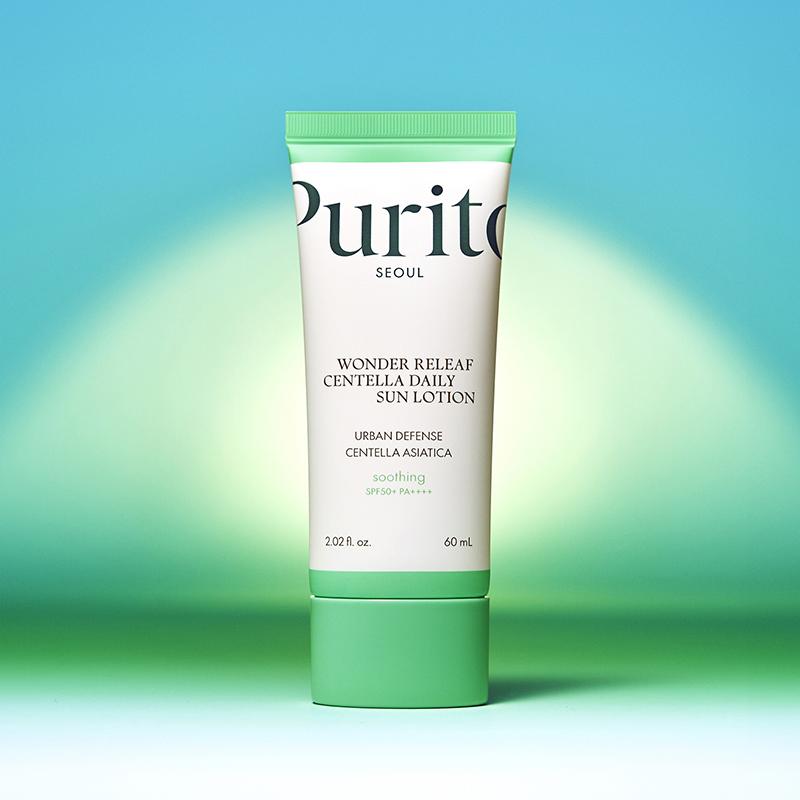 Purito Wonder Releaf Centella Ежедневный солнцезащитный лосьон SPF 50+ PA++++ 60 мл