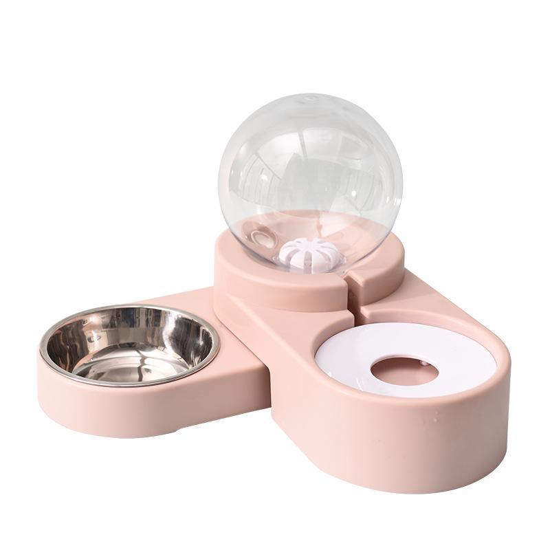 Cat automatic feeder Pet water dispenser Cat food bowl Large capacity water feeder Dog water dispenser Flow feeding
