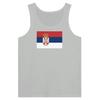 Débardeur - Drapeau de la Serbie - Gris - 100% хлопок - Coupe ajustée - Confort superieur