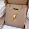 Fashion Retro Women's Necklace Temperament Micro Diamond Necklace Exquisite Collar Chain Accessories