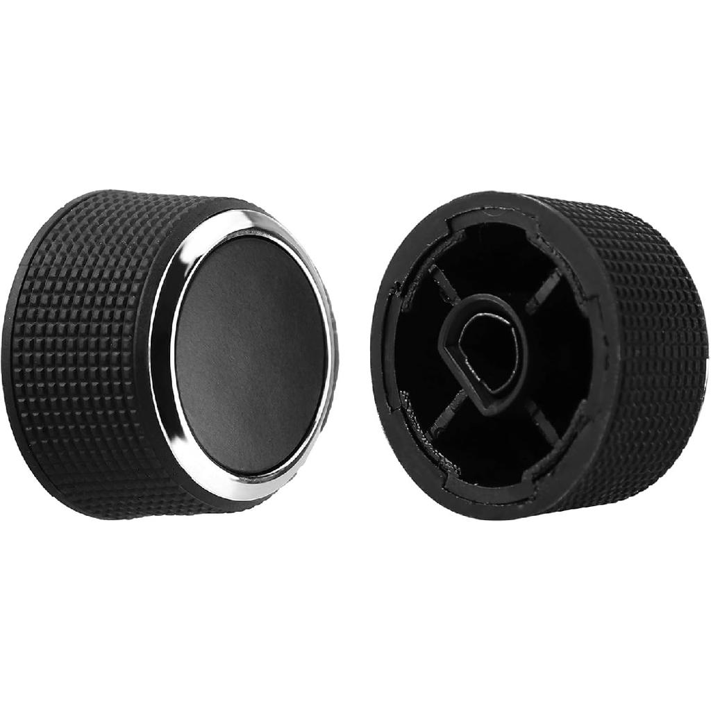 2Pc Rear Control Knobs Audio Radio Buick Compatible for GMC Acadia/Cadillac Escalade/Chevrolet Silverado/Buick Enclave Tuning Knob 2291-2547 Audio