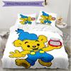 3pcs Duvet Cover Set (1*Duvet Cover + 2*Pillowcase, Without Core), Bamse Print Soft All‑Season Bedding Set, Home Bedroom Decor Gift