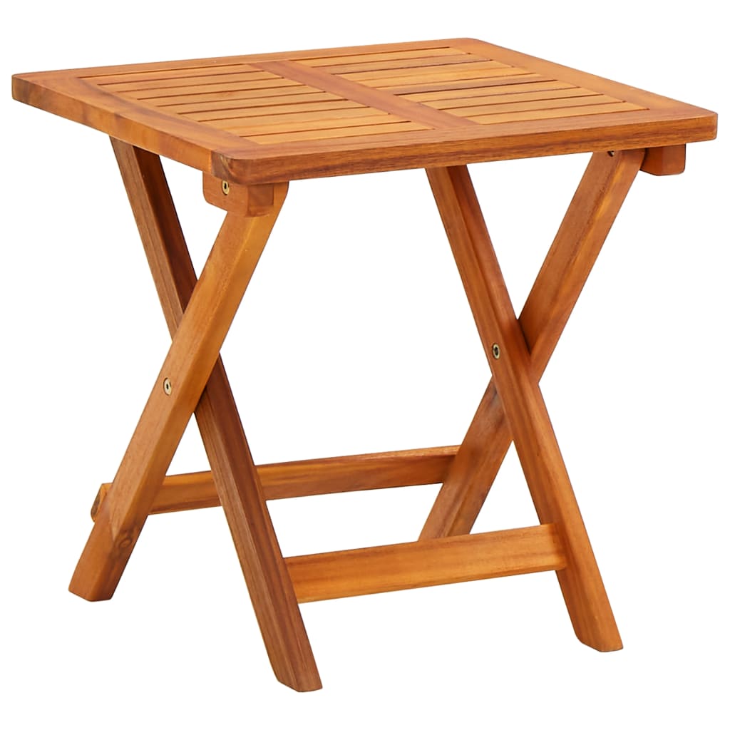 Sun Lounger with Table and Cushion Solid Acacia Wood